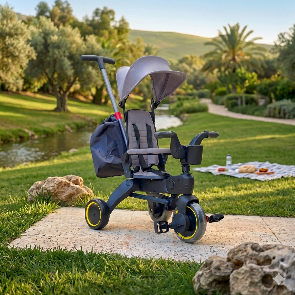 vélo poussette pliable+sac gratuit