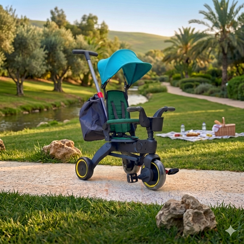 vélo poussette pliable+sac gratuit